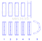 King Engine Bearings Ford 281 4.6L Sohc 16V (Size +0.25mm) Main Bearing Set - MB5353SI0.25