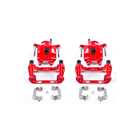 Power Stop 05-10 Scion tC Front Red Calipers w/Brackets - Pair - S2580A