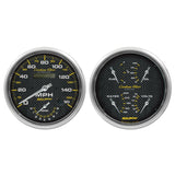 Autometer Carbon Fiber Gauge Kit 2pc Quad & Tach/Speedo 5in. - 4805