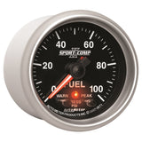 Autometer Sport-Comp II 52mm 0-100 PSI Fuel Pressure Gauge - 3671