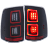 ANZO LED Black 13-17 Dodge Ram 1500/2500/3500 LED Taillights Black - 311273
