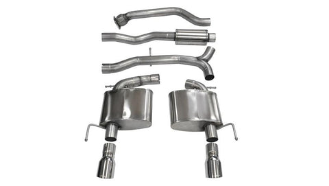 Corsa 2013-2019 Cadillac ATS Sedan 2.0L A/T Polished Sport Dual Rear Cat-Back Exhaust - 14888