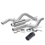 Banks Power 06-07 Chevy 6.6L CCSB Monster Exhaust System - SS Single Exhaust w/ Black Tip - 48939-B