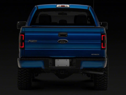 Raxiom 09-14 Ford F-150 Styleside Axial Series LED Tail Lights w/ Halo- Blk Housing (Smoked Lens) - T565679