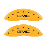 MGP 2 Caliper Covers Engraved Front GMC Yellow Finish Black Characters 2004 GMC Canyon - 34213FGMCYL