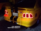 Raxiom 96-98 Ford Mustang Icon LED Tail Lights- Black Housing (Smoked Lens) - 389876