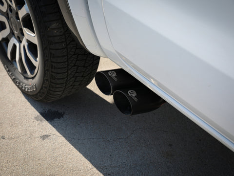 aFe Rebel Series 3in 304 SS Cat-Back Exhaust Side Exit w/ Black Tips 19-20 Ford Ranger L4-2.3L (t) - 49-33119-B