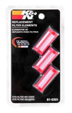 K&N 3.375in Length 1.125in OD Universal Replacement Fuel Filter - 81-0301