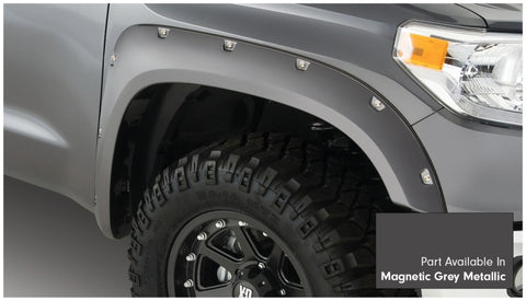 Bushwacker 16-18 Toyota Tundra Fleetside Pocket Style Flares 4pc - Magnetic Grey - 30918-63