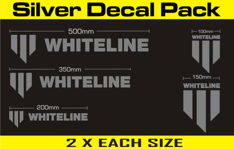 Whiteline Decal Kits 10 Pk Silver - KWM003