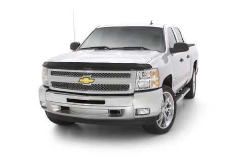 AVS 07-13 Chevy Silverado 1500 High Profile Bugflector II Hood Shield - Smoke - 25035