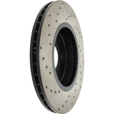 StopTech 06-08 BMW Z4 Drilled Front Left Cryo Rotor - 128.34052CL