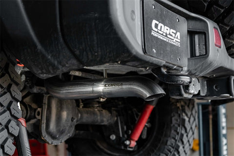 Corsa 2018-2025 Jeep Wrangler JLU 3.6L Sport 2.75in Cat-Back Exhaust w/ Turn Down Tip - 21123