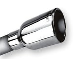 Borla 2.25in Inlet 3.19in Round Rolled Angle Cut Outlet x 5in Long Embossed Tip - 20236