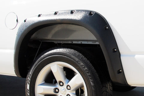 Lund 02-08 Dodge Ram 1500 RX-Rivet Style Textured Elite Series Fender Flares - Black (2 Pc.) - RX203TB