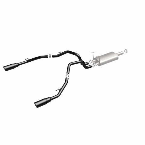 Magnaflow 09-15 Dodge Ram 1500 V8 Dual Spilt Rear Exit Black Stainless C/B Perf Exhaust - 15363