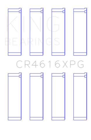 King Subaru FA20 (Suites 52mm Journal Size) (Size STDX) Tri-Metal Perf Rod Bearing Set - CR4616XPGSTDX