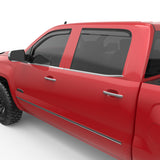 EGR 14+ Chev Silverado/GMC Sierra Crw Cab In-Channel Window Visors - Set of 4 - Matte (571775) - 571775