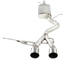 aFe MACHForce XP 2-1/2in SS-304 Cat-Back Exhausts w/ Polished Dual Tips 2008 VW Golf R32 V6-3.2L MKV - 49-36408-P