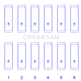 King Isuzu 6VD1 Connecting (Size +1.0) Rod Bearing Set - CR6685AM1.0