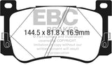EBC 2017+ Genesis G90 5.0L Greenstuff Front Brake Pads - DP23076
