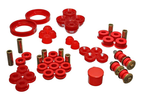 Energy Suspension 94-97 Honda Accord/Odyssey Red Hyper-Flex Master Bushing Set - 16.18107R