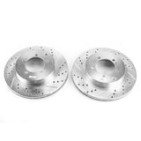 Power Stop 03-06 Mitsubishi Lancer Rear Evolution Drilled & Slotted Rotors - Pair - JBR1131XPR