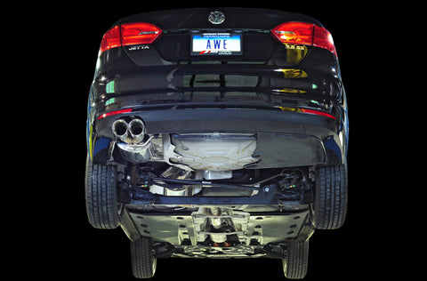 AWE Tuning Mk6 Jetta 2.5L Touring Edition Exhaust - Polished Silver Tips - 3015-22060