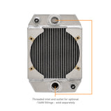 Mishimoto Universal Drag Race Performance Aluminum Radiator - Natural - MMRAD-UNI-DRGN