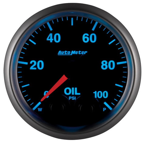 Autometer Elite 52mm Oil Pressure Peak and Warn Gauge w/ Electronic Control - 5652
