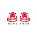 Power Stop 02-04 Infiniti I35 Front Red Calipers w/Brackets - Pair - S2690
