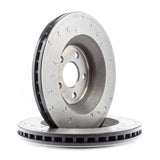 Alcon 07+ Jeep JK 350x32mm Rotors 4-Piston Red Calipers Front Brake Upgrade Kit - BKF5459AX02