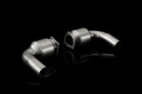 Akrapovic 10-13 Porsche 911 Turbo/Turbo S (997) Link Pipe Set w/ Cat (Titanium) - L-PO997TFLS-100