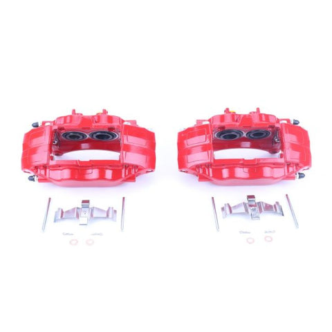 Power Stop 04-14 Subaru Impreza Front Red Calipers w/o Brackets - Pair - S3698
