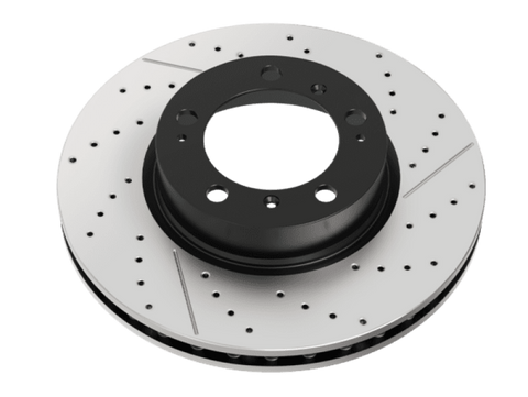 DBA 14-18 Maserati Ghibli (M157) En-Shield OE Drilled Front Brake Rotor - DBA3875OEX