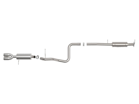 aFe Takeda Series 2 1/2in 304 SS Cat-Back 14-19 Ford Fiesta L4-1.6L (t) w/Polished Tip - 49-33140-P