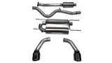 Corsa 2012-2025 Scion FRS / Subaru BRZ Black Tip Sport Cat-Back Exhaust - 14864BLK