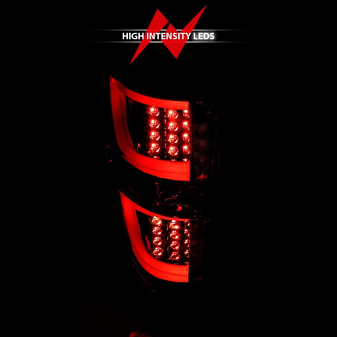 ANZO 2009-2013 Ford F-150 LED Taillights Smoke - 311258