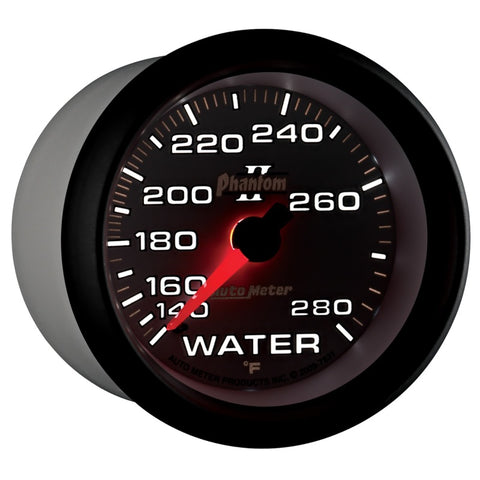Autometer Phantom II 2-5/8in 140-280 Degree F Mechanical Water Gauge - 7831