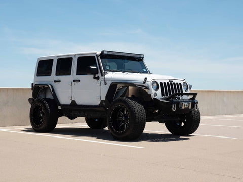 Road Armor 07-18 Jeep Wrangler JKU 4DR Stealth Rear Fender Flare Body Armor - Tex Blk - 507AFR0B