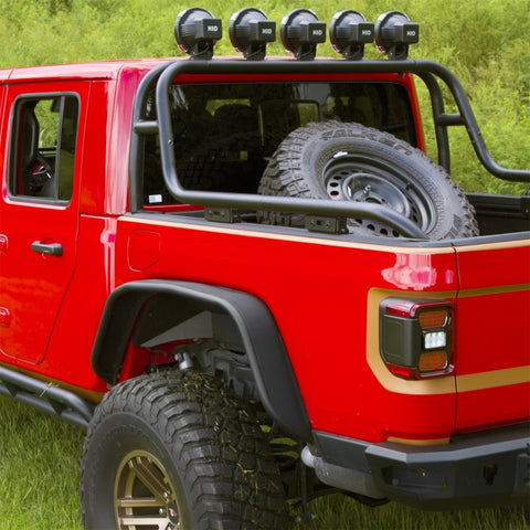 Rugged Ridge 21+ Jeep Gladiator (JT) Steel Tube Rear Fender Flare Kit - Black - 11615.49