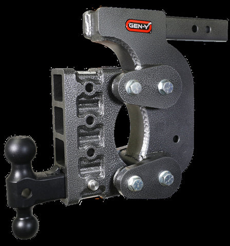 Gen-Y The Boss Torsion-Flex 2in Shank 12.5in Drop 16K Hitch w/GH-051 Dual-Ball/Stabilizer Kit - GH-1414