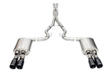 Corsa 2024-2025 Ford Mustang V8 5.0L 3in Cat-Back Exhaust System w/ Twin 4in Black Straight Tips - 21260BLK