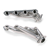 BBK 79-93 Mustang 351 Swap Shorty Unequal Length Exhaust Headers - 1-5/8 Silver Ceramic - 15110