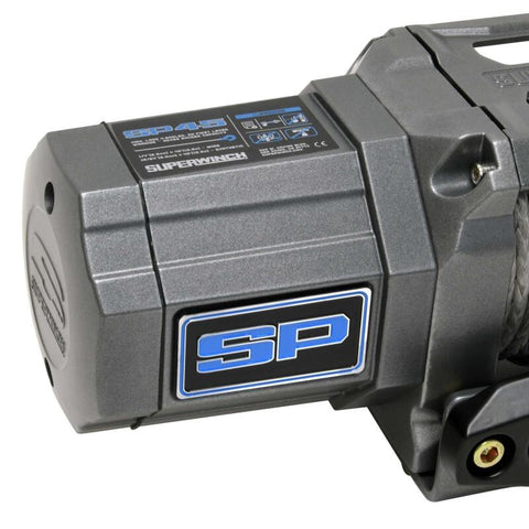 Superwinch 4500 LBS 12V DC 1/4in x 40ft Synthetic Rope Hawse Fairlead SP 45SR Winch - 1145250