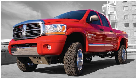Bushwacker 02-08 Dodge Ram 1500 Fleetside Pocket Style Flares 4pc 75.9/76.3/97.9in Bed - Black - 50907-02