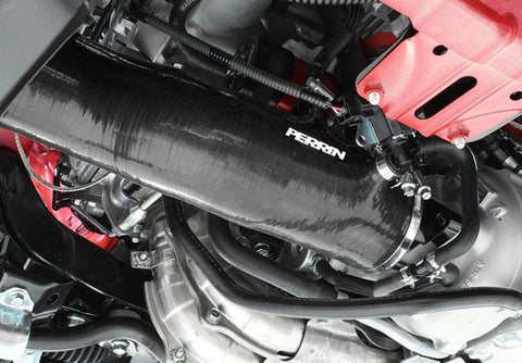 PERRIN 15-21 Subaru WRX / 14-18 Forester XT Turbo Inlet Hose 3in. w/ Turbo Adapter Flange - Black - PSP-INT-424BK
