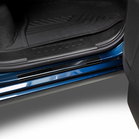 Putco 17-20 Ford SuperDuty - Regular Cab & SuperCab (2pcs) Black Platinum Door Sills - 95145BP