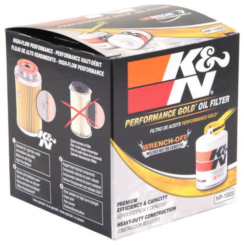 K&N Oil Filter OIL FILTER; AUTOMOTIVE - HP-1005
