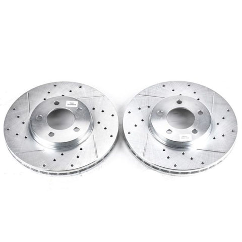 Power Stop 96-99 Ford Taurus Front Evolution Drilled & Slotted Rotors - Pair - AR8149XPR